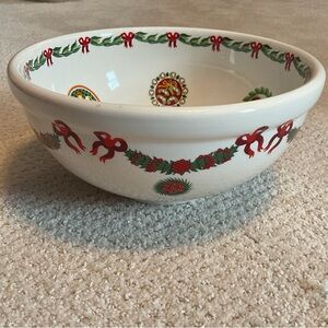 Portmeirion large bowl spirit of Christmas by Susan Williams-Ellis 1983 England